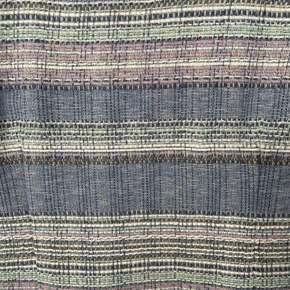 Talbots Dress Women's 14P Blue Striped Sheath Sleeveless Tweed Lined - Picture 3 of 6